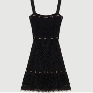 Maje | Rosalina eyelet embellished dress